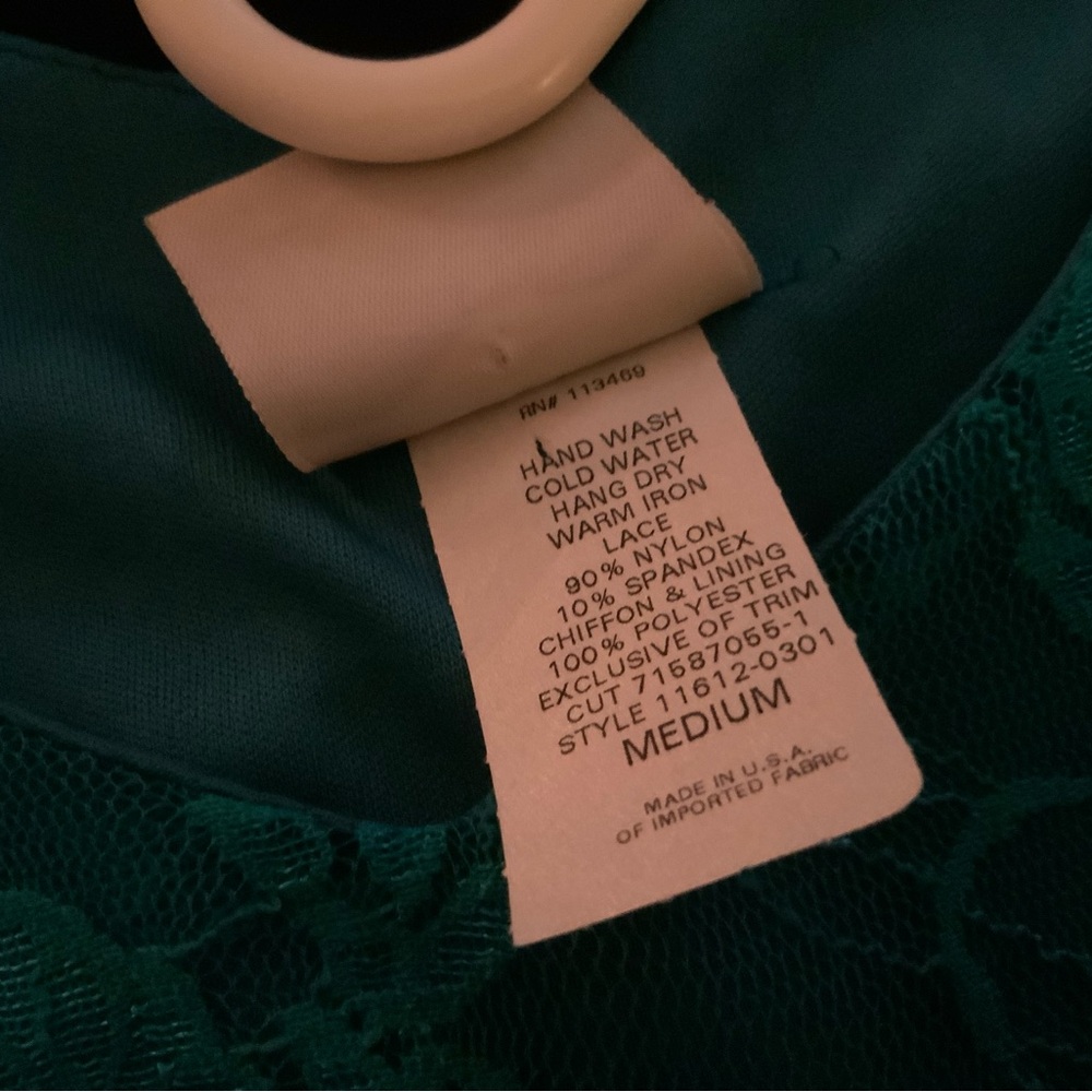BRAND NEW Lovely aqua dress, long sleeves with multicolored skirt section.M - Picture 10 of 10